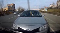 Esenler'de zincirleme kaza kamerada