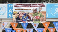 AK Parti kongresinde dikkat çeken pankart