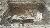 Kaymakamlık bahçesinde tarihi eser bulundu