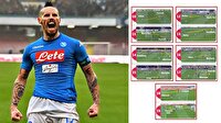 Napoli'den 50 saniyede 19 paslık gol