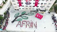 Liselilerden muhteşem "Zeytin Dalı" koreografisi