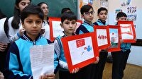 Azerbaycanlı öğrencilerden Afrin'deki Mehmetçik'e mektup