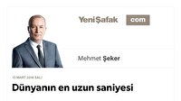 Dünyanın en uzun saniyesi