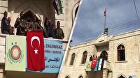 Tüyleri diken diken eden o an: Afrin'e şanlı Türk bayrağı dikildi!