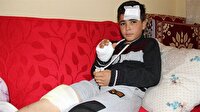 Servisten düşen öğrenciye aldırış etmedi