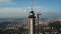 Çamlıca Kulesi'nin son hali havadan görüntülendi
