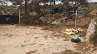Afrin'de teröristlerce kullanılan bir eğitim yeri daha tespit edildi