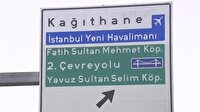Yeni Havalimanı yön tabelalarında