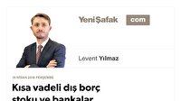 Kısa vadeli dış borç stoku ve bankalar