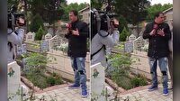 Mezarlıkta canlı yayın yapan muhabiri korkutan yaşlı amca