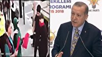 Erdoğan'dan bayrağı PKK'lılara kaptırmayan kadın için:'Asrımızın Nene Hatun'u'