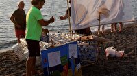 Atık pet şişelerden yapılan tekne denize indirildi