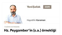 Hz. Peygamber’in (s.a.) örnekliği
