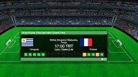 Uruguay Fransa maçı canlı izle! TRT 1 canlı maç izle