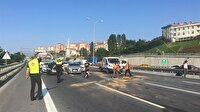 TEM'de kaza: 3 şerit trafiğe kapatıldı