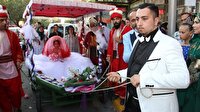 Denizi olmayan Manisa’da gelini kayıkla aldı
