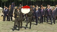 TBMM Başkanı Yıldırım Anıtkabir'e böyle geldi