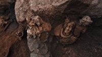 2 bin 100 yıllık üç heykel bulundu