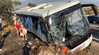 Muğla'da tur otobüsü şarampole devrildi: 26 yaralı