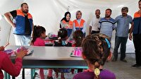 Savaş mağduru Türkmen çocuklara oyuncak dağıtıldı