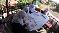 80’lik ninelerin okuma azmi: Balkonu sınıfa çevirdiler