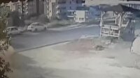 Sıkışan metan gazı rögar kapağını patlattı