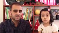Suriyeli baba kızdan utandıran mesaj