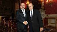 Çavuşoğlu Fransız mevkidaşı ile görüştü