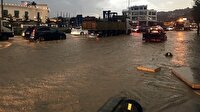 Sakarya’da sağanak yolları göle çevirdi