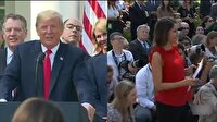 Trump kadın gazeteciyle alay etti