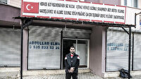 Suriyeli terzi Türkiye'ye teşekkür için tabela yaptırdı