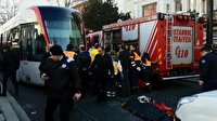 Merter'de tramvayın çarptığı kişi yaralandı