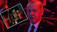 Cumhurbaşkanı Erdoğan mehterana eşlik etti
