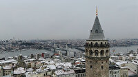 Tarihi yarımada karlar altındayken havadan fotoğraflandı