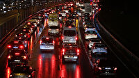 İstanbul'da 'yağmur' trafiği