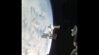 Soyuz kapsülünün UUİ'ye bağlanma anı