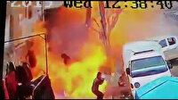 Münbiç'teki patlama anı kamerada