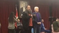 CHP'den Türk bayrağı önünde terör propagandası