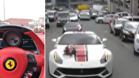 İstanbul’da ultra lüks otomobilli düğün konvoyunda drift yaptılar