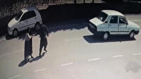 Otomobilden atlayan kadını darp edip yeniden bindirdi