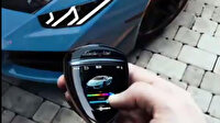 Anahtar ile Lamborghini’nin rengini değiştirdi