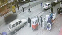 Yaya geçidinde durmayan sürücü engelliye çarptı