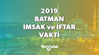 Batman iftar vakti sahur saati! 2019 Batman imsak vakti