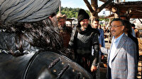 Fuat Oktay Diriliş Ertuğrul setini ziyaret etti