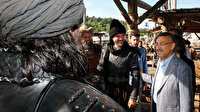 Oktay'dan Diriliş Ertuğrul setine ziyaret