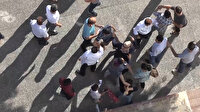 Kadınlar sokak ortasında birbirine girdi