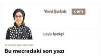 Bu mecradaki son yazı