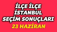 İlçe İlçe 23 Haziran İstanbul Seçim Sonuçları