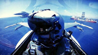 Türk F-16’ları Akdeniz'de 'Yavuz'u selamladı