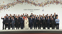 Cumhurbaşkanı Erdoğan ile Trump G-20 Zirvesi aile fotoğrafında yan yana